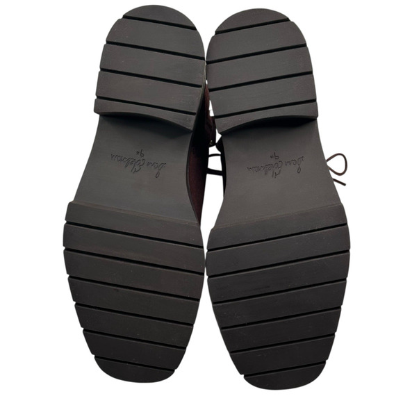 Sam Edelman Lovrin Platform Combat Boots Spiced Pecan Suede Womens 9.5M Zip New - Picture 12 of 12